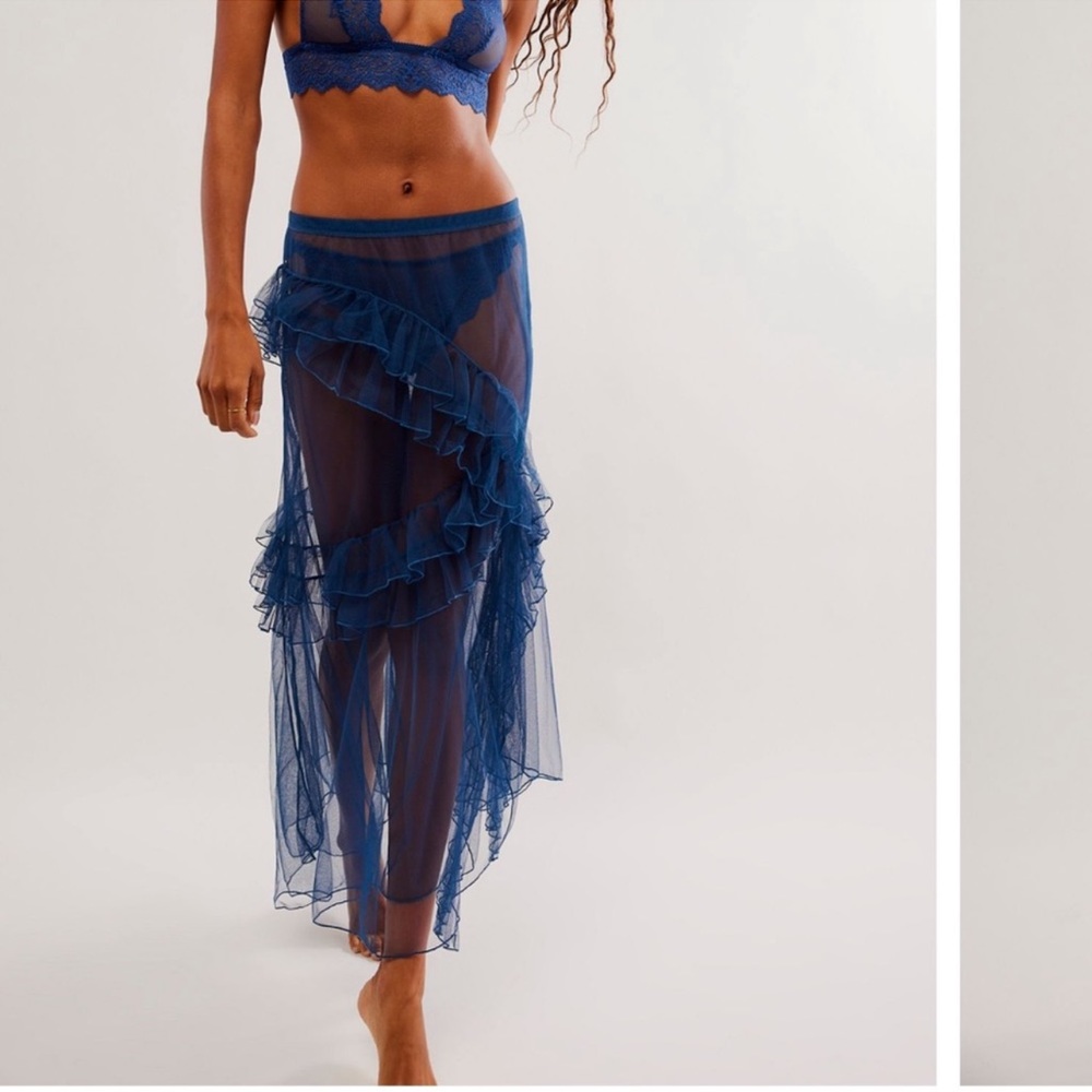 Free People Strike a Pose Slip Skirt